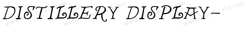 distillery display字体转换